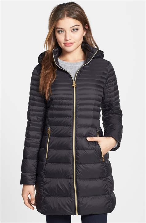 michael kors hooded down coat|Michael Kors women's down coat.